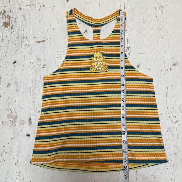 Care Bears Sunshine Bear Embroidered Halter Tank Top Size XL 90s Y2K 80s - Picture 6 of 10